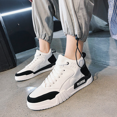 Öko velúrból készült, lezser férfi tornacipő fűzővel, lapos talppal