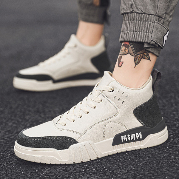 Öko velúrból készült, lezser férfi tornacipő fűzővel, lapos talppal