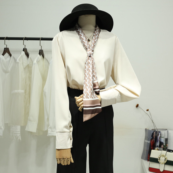 Uue mudeli lipsu ja pikkade varrukatega naiste särk