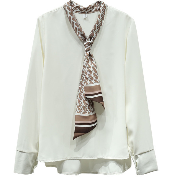 Uue mudeli lipsu ja pikkade varrukatega naiste särk