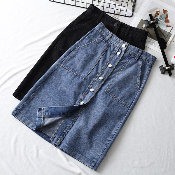 Uus mudel naiste teksaseelik nööpide ja taskutega