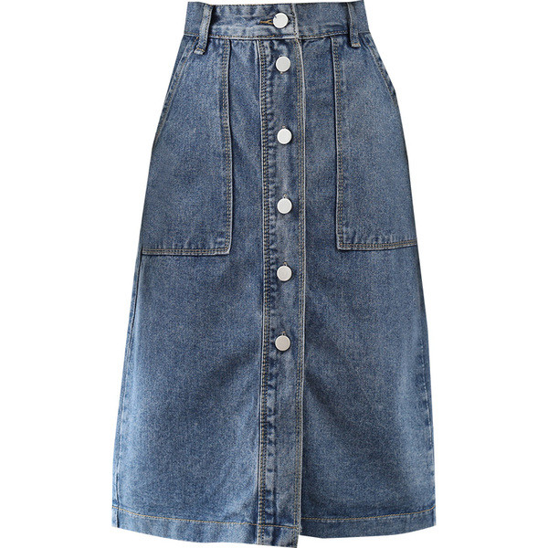 Uus mudel naiste teksaseelik nööpide ja taskutega