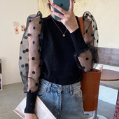 Naiste moodne pitsavarrukatega kevadpluus