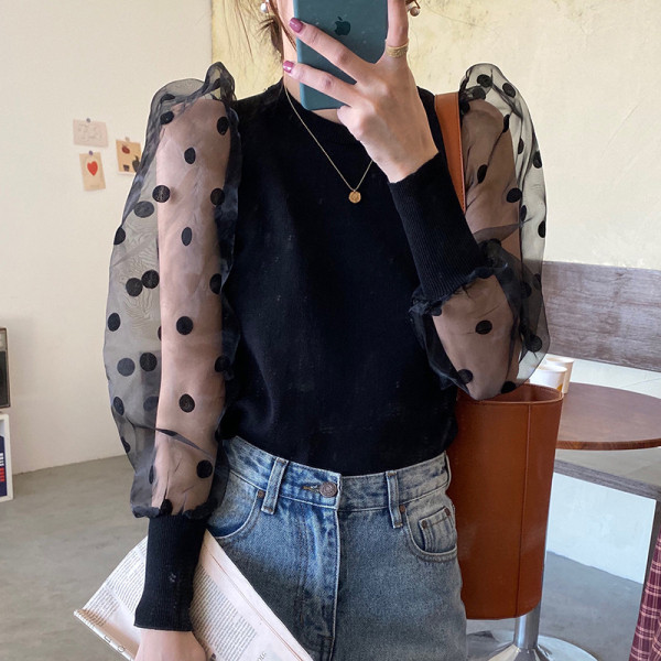 Naiste moodne pitsavarrukatega kevadpluus