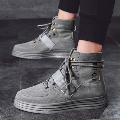 Öko-seemisnahast lameda tallaga meeste vabaaja tossud paeltega