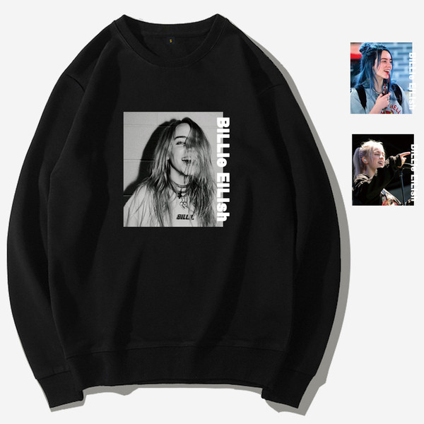 Billie Eilish μοντέρνα μπλούζα με μακριά μανίκια