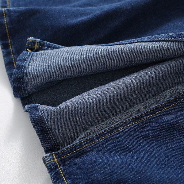 Väljalõigatud mudel kõrge vöökohaga naiste teksaseelik