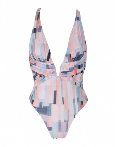 Cijeli kupaći kostim s dubokim dekolteom i golim leđima