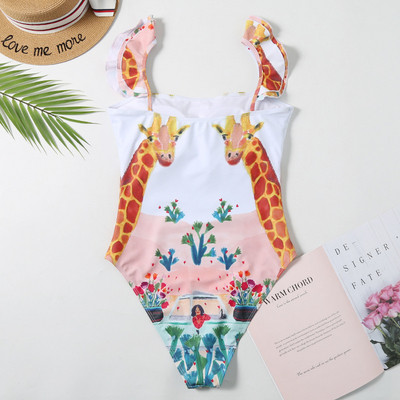 Uue mudeli laiade rihmade ja erinevate värvimustritega täisujumistrikoo