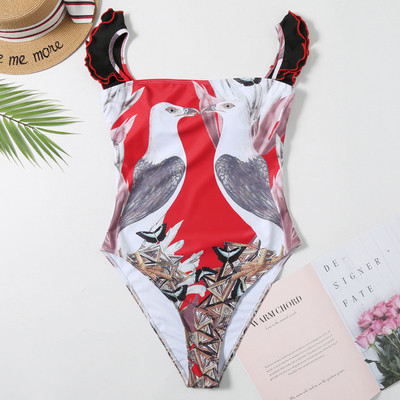 Uue mudeli laiade rihmade ja erinevate värvimustritega täisujumistrikoo