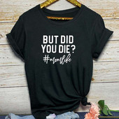 Naiste vabaaja kaasaegne lühikeste varrukate ja pealdisega T-särk – suured suurused