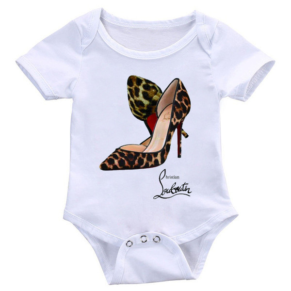 Modernus kūdikių bodis mergaitėms trumpomis rankovėmis ir aplikacijomis