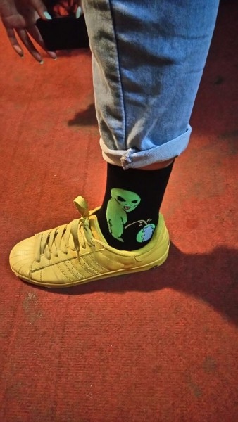 Naistele ja meestele sobiva mustriga vabaaja unisex sokid