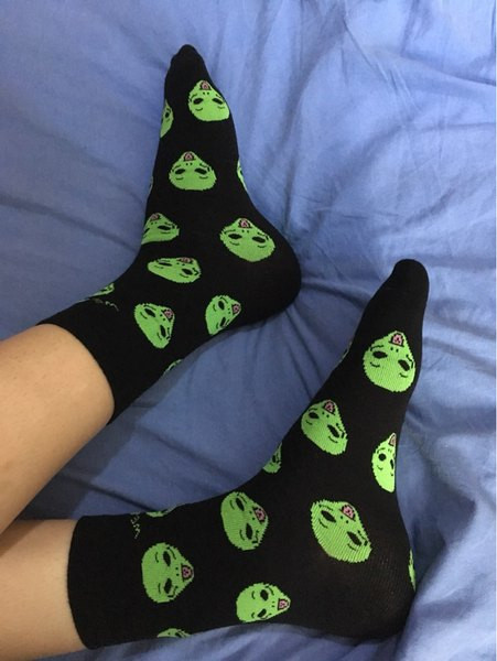 Naistele ja meestele sobiva mustriga vabaaja unisex sokid