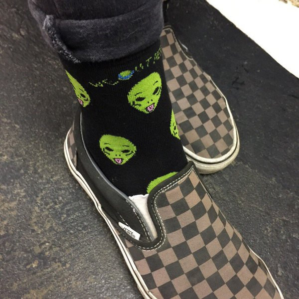 Naistele ja meestele sobiva mustriga vabaaja unisex sokid