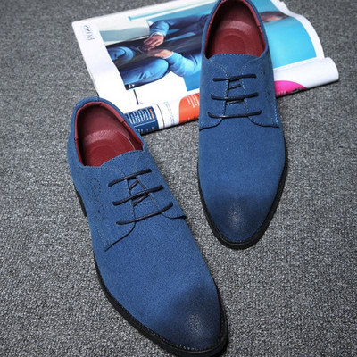 Мъжки официални обувки от еко кожа с матиращ ефект