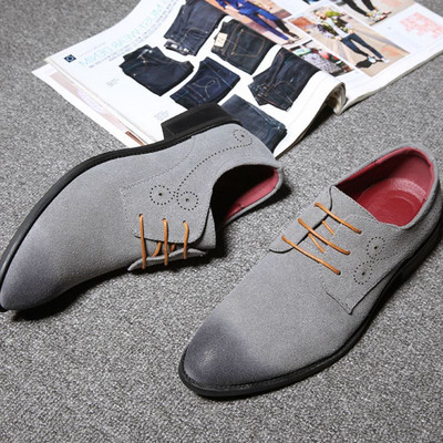 Мъжки официални обувки от еко кожа с матиращ ефект