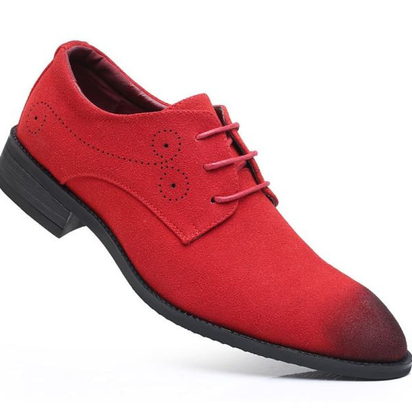 Мъжки официални обувки от еко кожа с матиращ ефект 