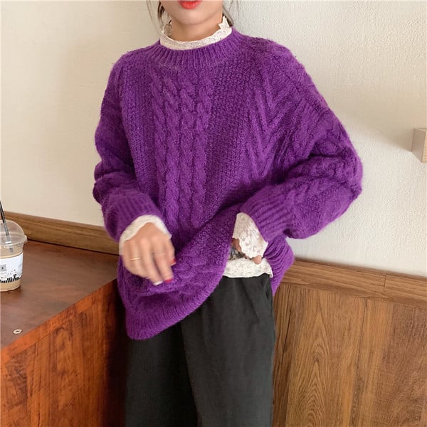 Ženska moderna čipkana bluza s dugim rukavima