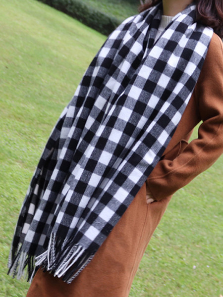 Kevad-sügis narmastega ruuduline sall