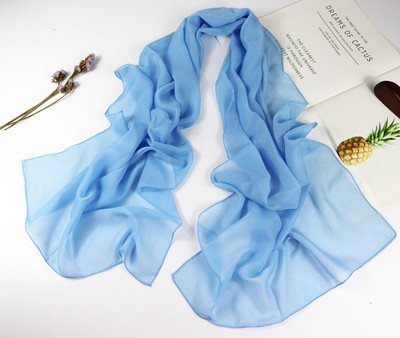 Moodne naiste ristkülikukujuline šifoonist sall