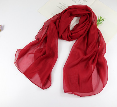 Moodne naiste ristkülikukujuline šifoonist sall