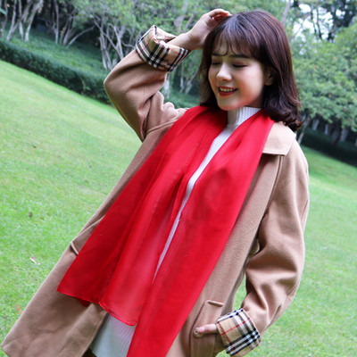 Moodne naiste ristkülikukujuline šifoonist sall