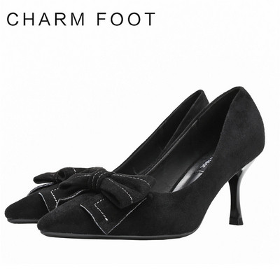 Öko-seemisnahast stiilsed paela ja madala kontsaga naiste kingad