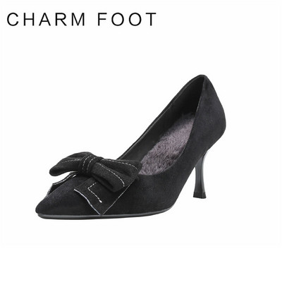 Öko-seemisnahast stiilsed paela ja madala kontsaga naiste kingad