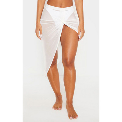 Дамско парео тип асиметрична пола със стандартна талия