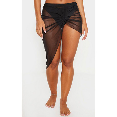 Дамско парео тип асиметрична пола със стандартна талия