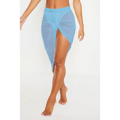 Дамско парео тип асиметрична пола със стандартна талия