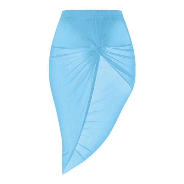 Дамско парео тип асиметрична пола със стандартна талия