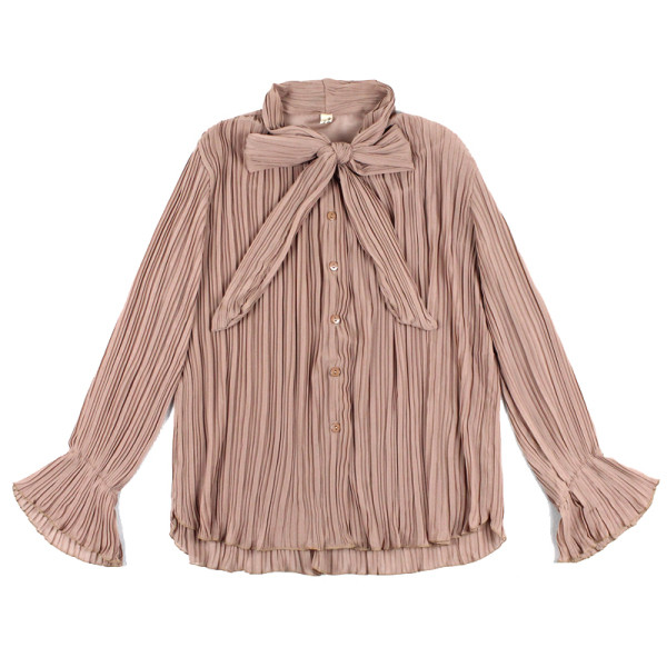 Stiilne naiste särk paela ja pikkade laiade varrukatega