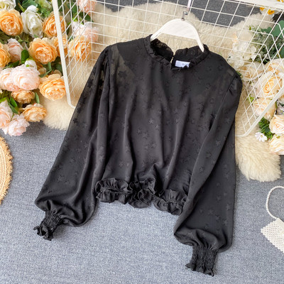 Moodne naiste staaride särk, varrukas kummiga