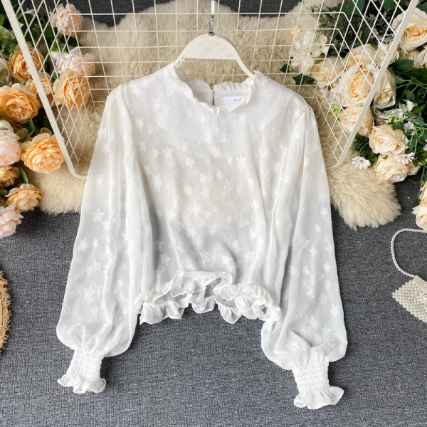 Moodne naiste staaride särk, varrukas kummiga