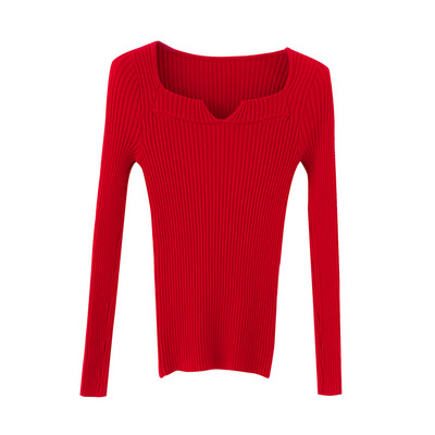 Κλασικό μοντέλο γυναικείο πουλόβερ με τα μακριά μανίκια