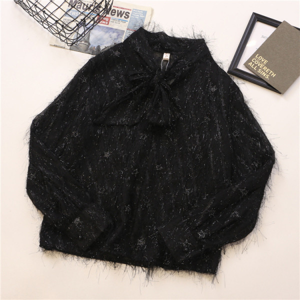 Moodne naiste särk paelkraega ja värvilise tähemustriga