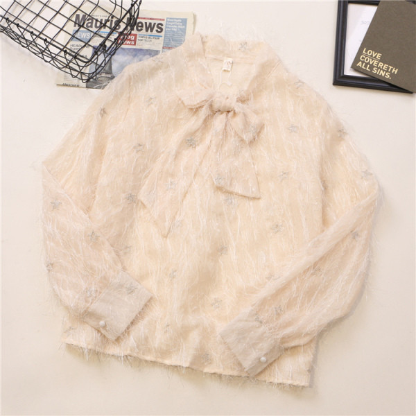 Moodne naiste särk paelkraega ja värvilise tähemustriga