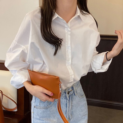 Alkalmi női ing klasszikus modell széles ujjakkal