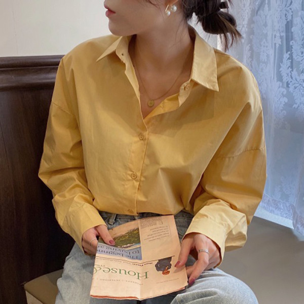 Alkalmi női ing klasszikus modell széles ujjakkal