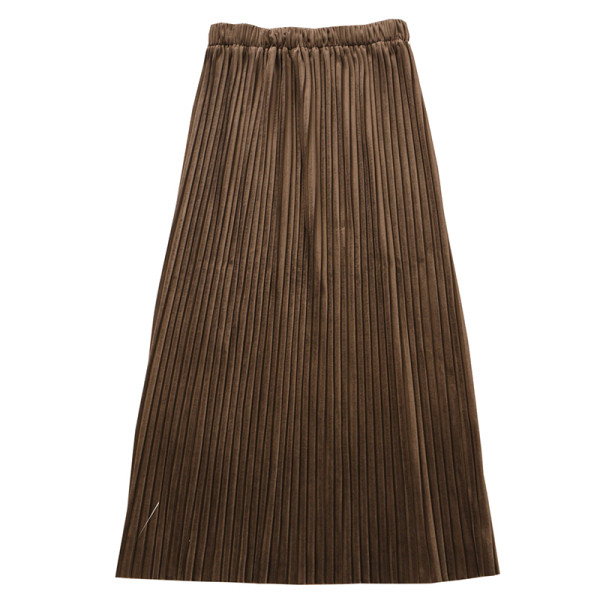 Novi model plisirane ženske suknje srednje dužine i visokog struka