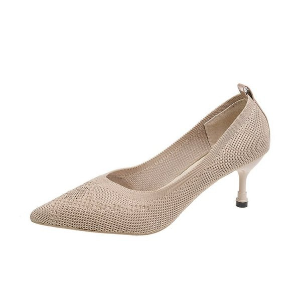 Új modell tavaszi-nyári textilcipő alacsony sarkú hegyes modellel