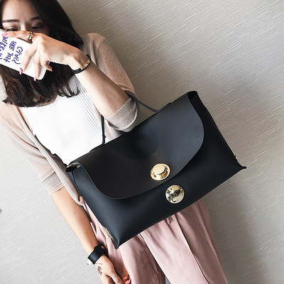 Uus mudel stiilne ökonahast lühikese sanga ja metallist lukuga naistekott