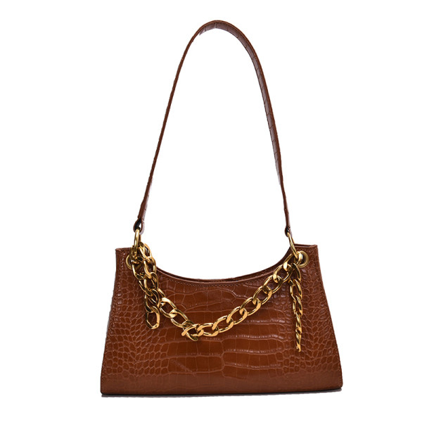 Öko-nahast väike naistekott metallist sanga tüüpi ketiga