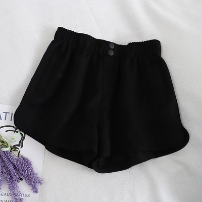 Elastse vöökoha ja nööpidega vabaaja püksid