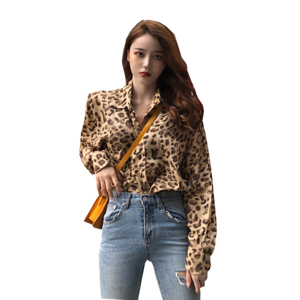 Naiste pikkade varrukatega loomamustriga särk