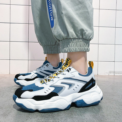 Ежедневни мъжки маратонки с връзки и надписи