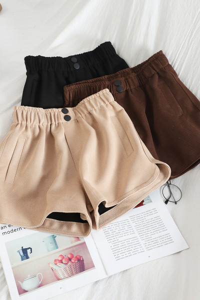 Naiste vabaaja pükste lai mudel elastse vöökohaga