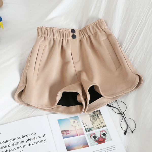 Naiste vabaaja pükste lai mudel elastse vöökohaga